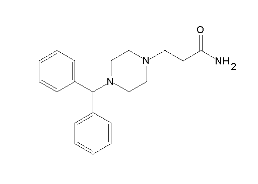 3-[4-(diphenylmethyl)-1-piperazinyl]propanamide
