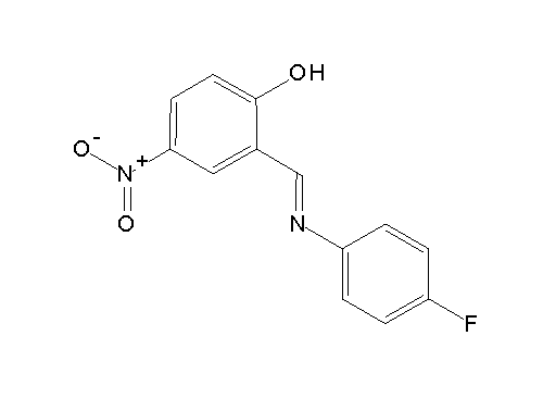 2-{[(4-fluorophenyl)imino]methyl}-4-nitrophenol