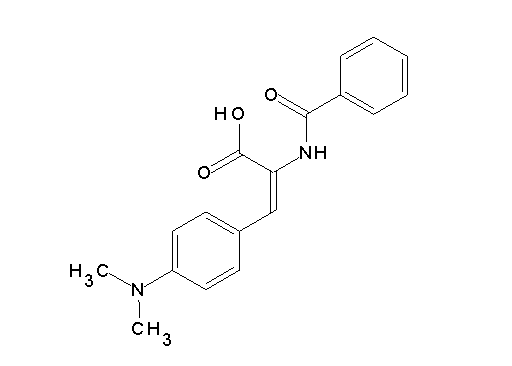 2-(benzoylamino)-3-[4-(dimethylamino)phenyl]acrylic acid
