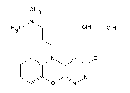 [3-(3-chloro-5H-pyridazino[3,4-b][1,4]benzoxazin-5-yl)propyl]dimethylamine dihydrochloride