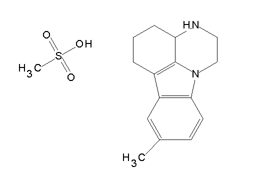 8-methyl-2,3,3a,4,5,6-hexahydro-1H-pyrazino[3,2,1-jk]carbazole methanesulfonate