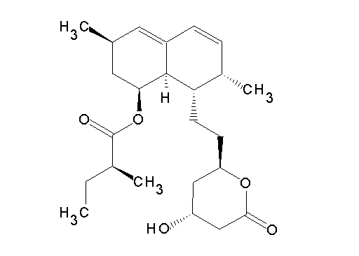 8-[2-(4-hydroxy-6-oxotetrahydro-2H-pyran-2-yl)ethyl]-3,7-dimethyl-1,2,3,7,8,8a-hexahydro-1-naphthalenyl 2-methylbutanoate - Click Image to Close