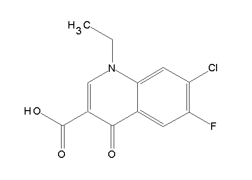 7-chloro-1-ethyl-6-fluoro-4-oxo-1,4-dihydro-3-quinolinecarboxylic acid
