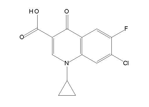 7-chloro-1-cyclopropyl-6-fluoro-4-oxo-1,4-dihydro-3-quinolinecarboxylic acid