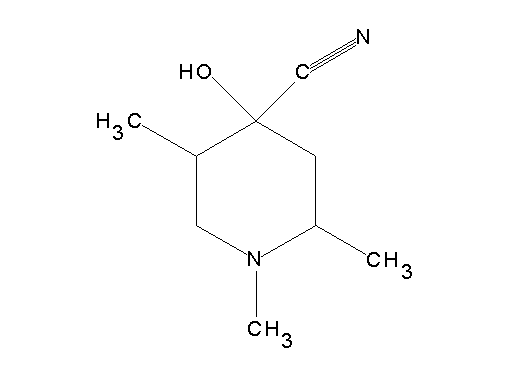 4-hydroxy-1,2,5-trimethyl-4-piperidinecarbonitrile