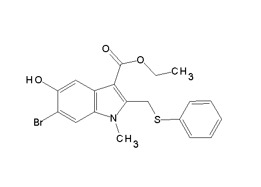 ethyl 6-bromo-5-hydroxy-1-methyl-2-[(phenylsulfanyl)methyl]-1H-indole-3-carboxylate - Click Image to Close