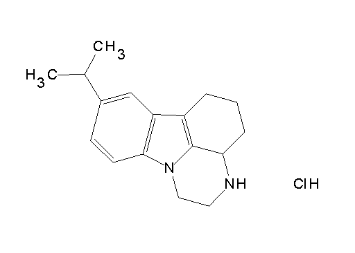 8-isopropyl-2,3,3a,4,5,6-hexahydro-1H-pyrazino[3,2,1-jk]carbazole hydrochloride - Click Image to Close