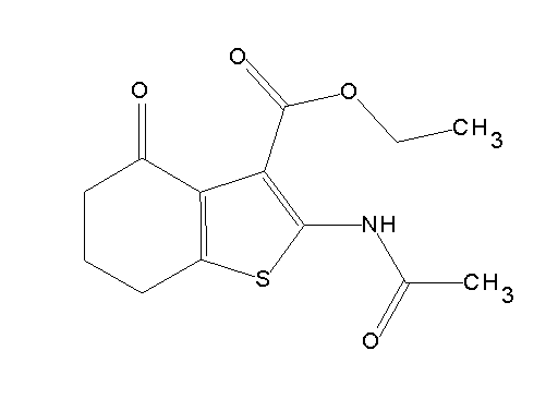 ethyl 2-(acetylamino)-4-oxo-4,5,6,7-tetrahydro-1-benzothiophene-3-carboxylate