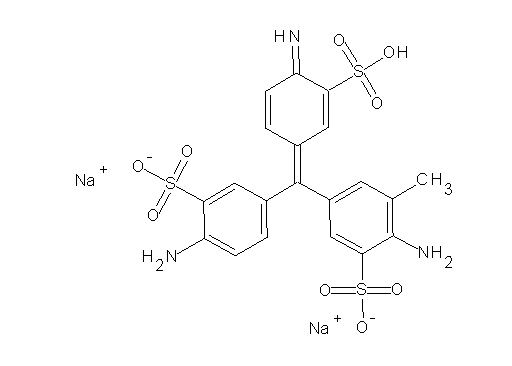 disodium 2-amino-5-[(4-amino-3-sulfonatophenyl)(4-imino-3-sulfo-2,5-cyclohexadien-1-ylidene)methyl]-3-methylbenzenesulfonate
