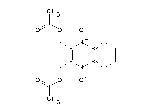 2,3-bis[(acetyloxy)methyl]-1-oxoquinoxalin-1-ium-4(1H)-olate