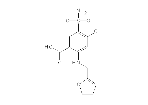 5-(aminosulfonyl)-4-chloro-2-[(2-furylmethyl)amino]benzoic acid