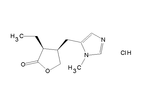 3-ethyl-4-[(1-methyl-1H-imidazol-5-yl)methyl]dihydro-2(3H)-furanone hydrochloride