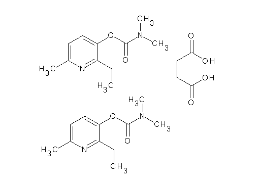 2-ethyl-6-methyl-3-pyridinyl dimethylcarbamate succinate (2:1)