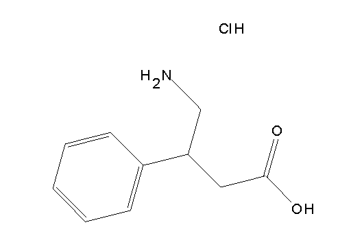 4-amino-3-phenylbutanoic acid hydrochloride