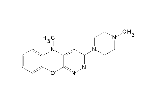 5-methyl-3-(4-methyl-1-piperazinyl)-5H-pyridazino[3,4-b][1,4]benzoxazine