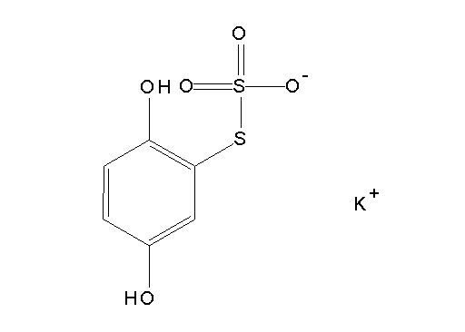 potassium S-(2,5-dihydroxyphenyl) thiosulfate - Click Image to Close