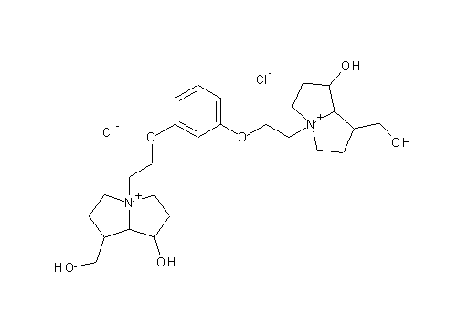 4,4'-[1,3-phenylenebis(oxy-2,1-ethanediyl)]bis[1-hydroxy-7-(hydroxymethyl)hexahydro-1H-pyrrolizinium] dichloride