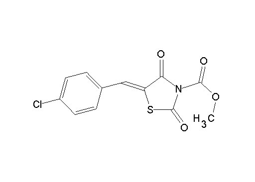 methyl 5-(4-chlorobenzylidene)-2,4-dioxo-1,3-thiazolidine-3-carboxylate