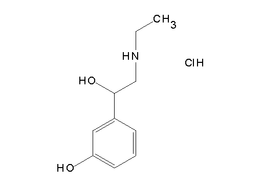 3-[2-(ethylamino)-1-hydroxyethyl]phenol hydrochloride - Click Image to Close
