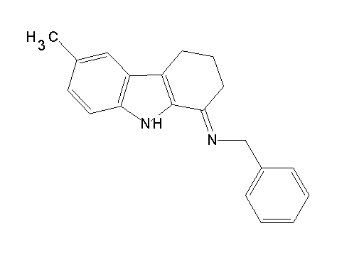 N-(6-methyl-2,3,4,9-tetrahydro-1H-carbazol-1-ylidene)-1-phenylmethanamine