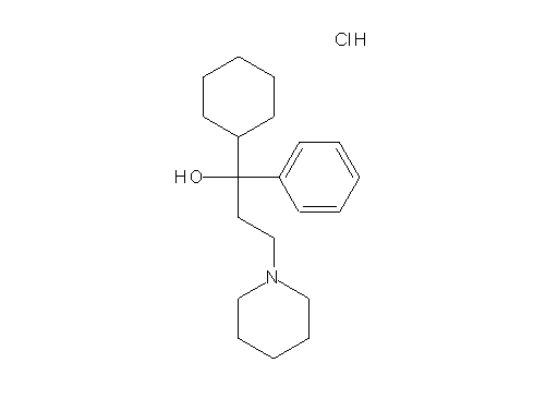 1-cyclohexyl-1-phenyl-3-(1-piperidinyl)-1-propanol hydrochloride - Click Image to Close