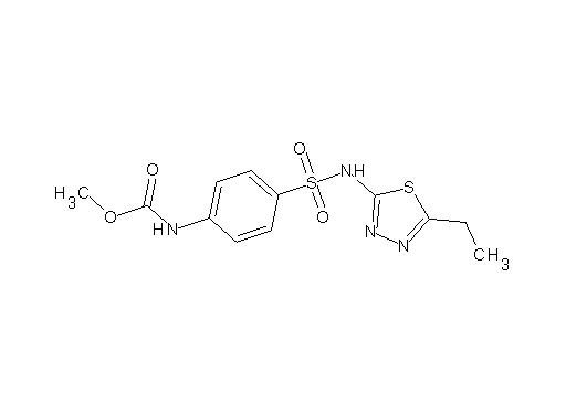 methyl (4-{[(5-ethyl-1,3,4-thiadiazol-2-yl)amino]sulfonyl}phenyl)carbamate