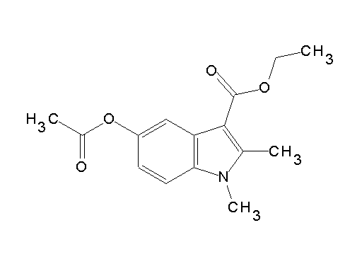 ethyl 5-(acetyloxy)-1,2-dimethyl-1H-indole-3-carboxylate