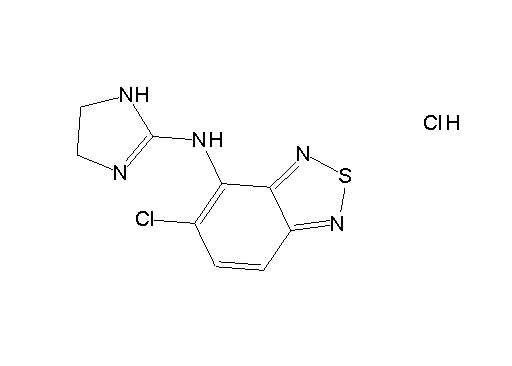 5-chloro-N-(4,5-dihydro-1H-imidazol-2-yl)-2,1,3-benzothiadiazol-4-amine hydrochloride