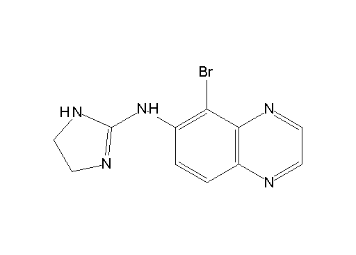 5-bromo-N-(4,5-dihydro-1H-imidazol-2-yl)-6-quinoxalinamine