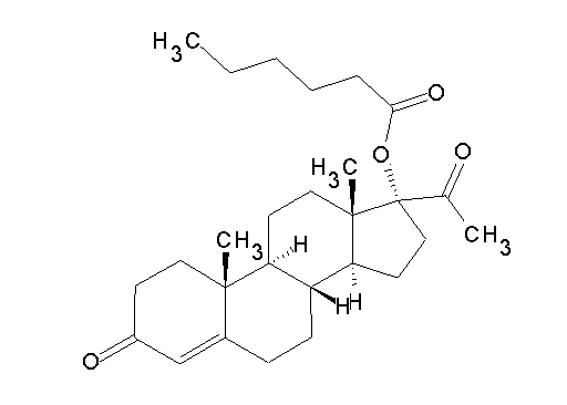 3,20-dioxopregn-4-en-17-yl hexanoate - Click Image to Close