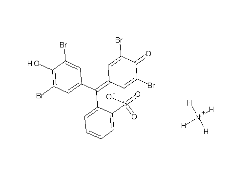 ammonium 2-[(3,5-dibromo-4-hydroxyphenyl)(3,5-dibromo-4-oxo-2,5-cyclohexadien-1-ylidene)methyl]benzenesulfonate