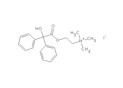 2-{[hydroxy(diphenyl)acetyl]oxy}-N,N,N-trimethylethanaminium iodide