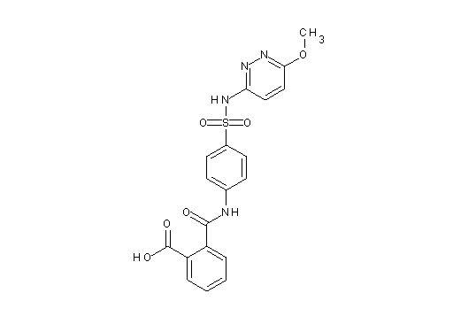 2-{[(4-{[(6-methoxy-3-pyridazinyl)amino]sulfonyl}phenyl)amino]carbonyl}benzoic acid