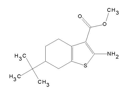 methyl 2-amino-6-tert-butyl-4,5,6,7-tetrahydro-1-benzothiophene-3-carboxylate