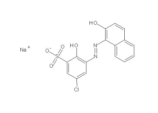 sodium 5-chloro-2-hydroxy-3-[(2-hydroxy-1-naphthyl)diazenyl]benzenesulfonate - Click Image to Close