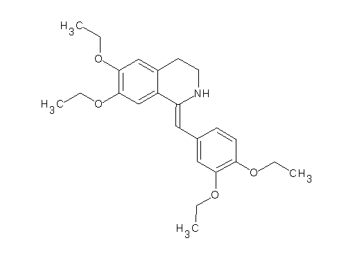1-(3,4-diethoxybenzylidene)-6,7-diethoxy-1,2,3,4-tetrahydroisoquinoline - Click Image to Close
