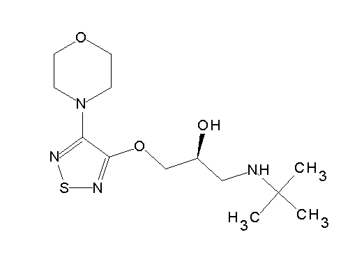 1-(tert-butylamino)-3-{[4-(4-morpholinyl)-1,2,5-thiadiazol-3-yl]oxy}-2-propanol - Click Image to Close