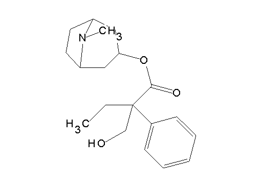 8-methyl-8-azabicyclo[3.2.1]oct-3-yl 2-(hydroxymethyl)-2-phenylbutanoate