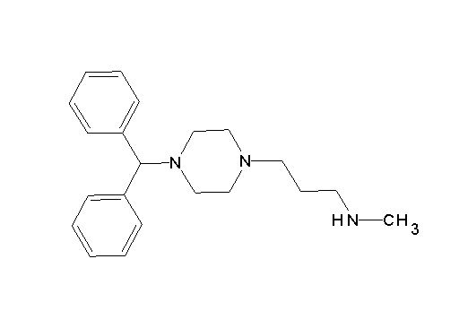 3-[4-(diphenylmethyl)-1-piperazinyl]-N-methyl-1-propanamine