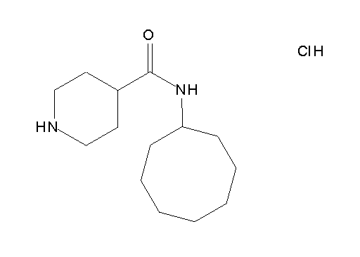N-cyclooctyl-4-piperidinecarboxamide hydrochloride