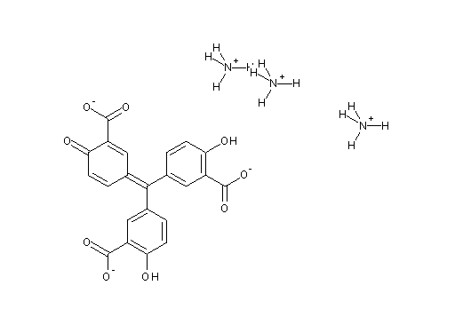 triammonium 3,3'-[(3-carboxylato-4-oxo-2,5-cyclohexadien-1-ylidene)methylene]bis(6-hydroxybenzoate)
