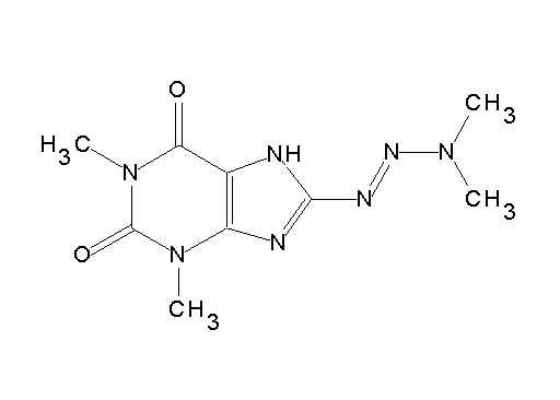8-(3,3-dimethyl-1-triazen-1-yl)-1,3-dimethyl-3,7-dihydro-1H-purine-2,6-dione