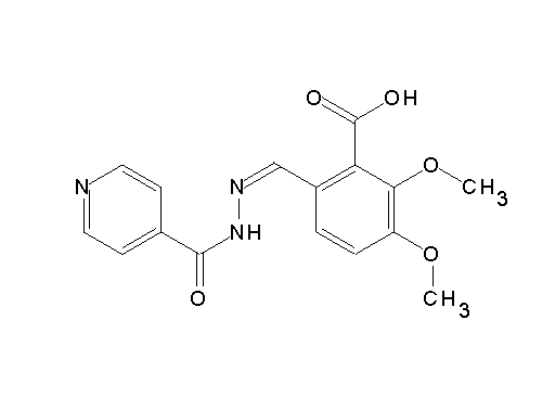 6-(2-isonicotinoylcarbonohydrazonoyl)-2,3-dimethoxybenzoic acid - Click Image to Close