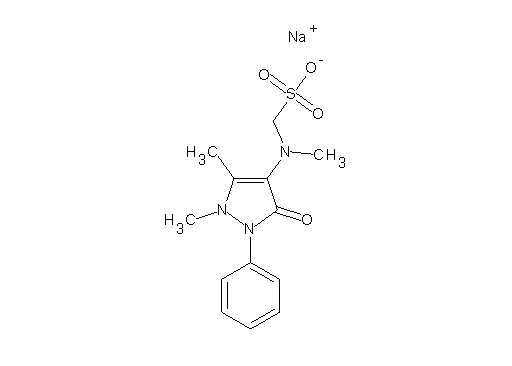 sodium [(1,5-dimethyl-3-oxo-2-phenyl-2,3-dihydro-1H-pyrazol-4-yl)(methyl)amino]methanesulfonate - Click Image to Close