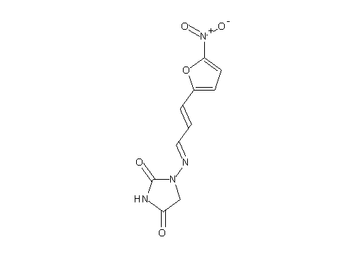 1-{[3-(5-nitro-2-furyl)-2-propen-1-ylidene]amino}-2,4-imidazolidinedione