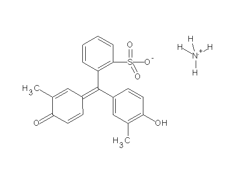 ammonium 2-[(4-hydroxy-3-methylphenyl)(3-methyl-4-oxo-2,5-cyclohexadien-1-ylidene)methyl]benzenesulfonate