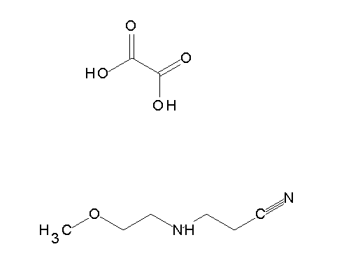 3-[(2-methoxyethyl)amino]propanenitrile oxalate