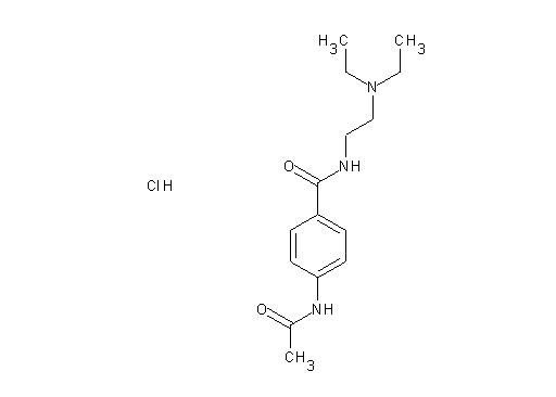 4-(acetylamino)-N-[2-(diethylamino)ethyl]benzamide hydrochloride