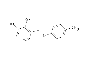 3-{[(4-methylphenyl)imino]methyl}-1,2-benzenediol
