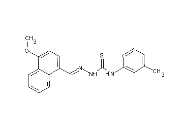 4-methoxy-1-naphthaldehyde N-(3-methylphenyl)thiosemicarbazone